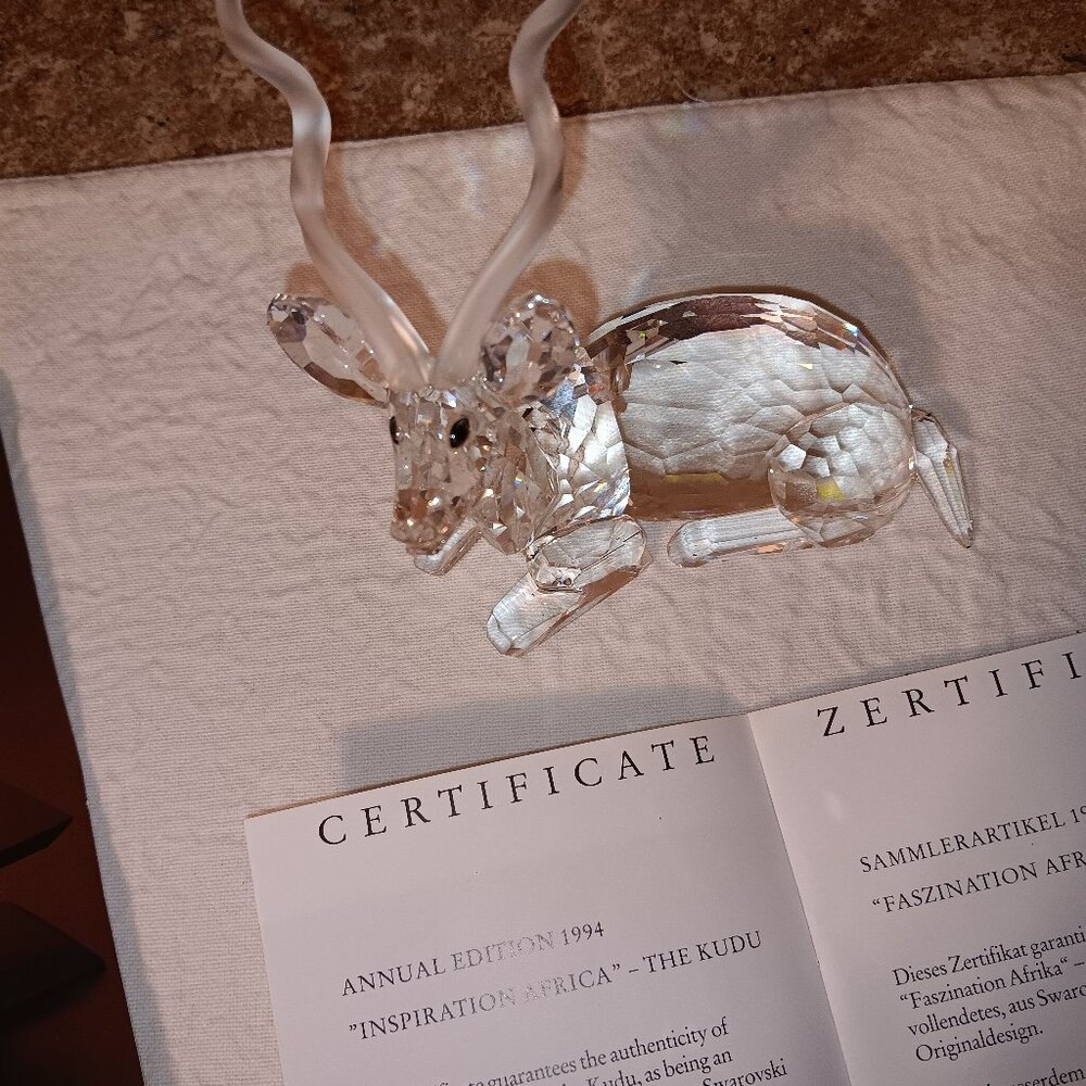 1994 Swarvoski Crystal "Inspiration Africa" The Kudu